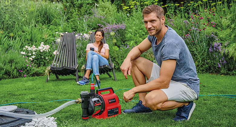 automatic water work in use